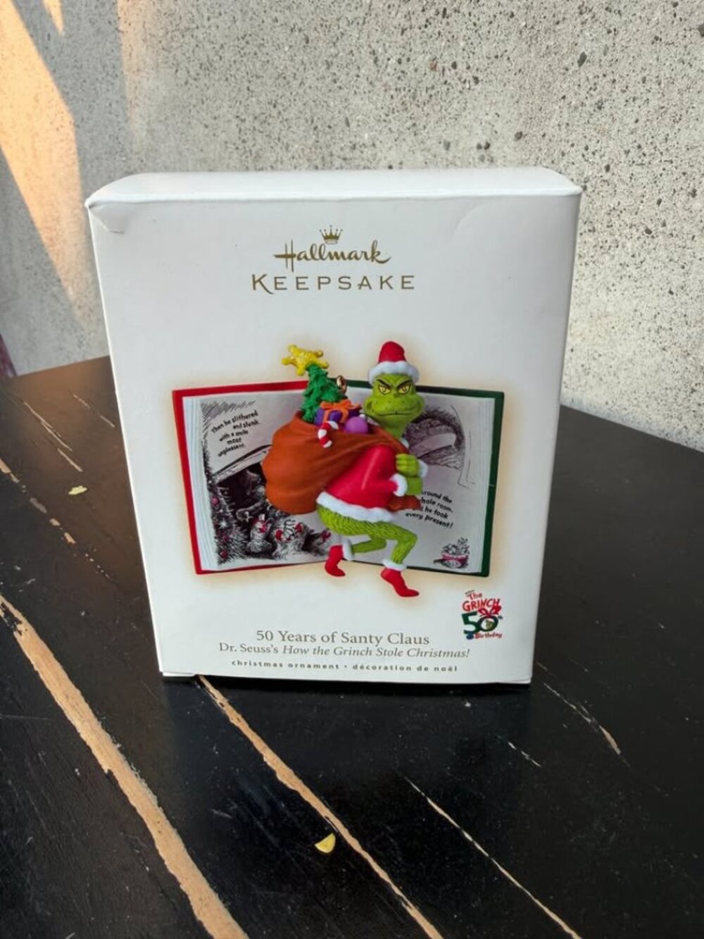 Hallmark Keepsake Ornament 2007 The Grinch 50 Years of Santy Claus